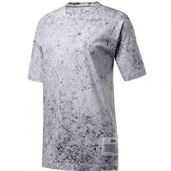 Reebok LM Washed Cotton tee Camiseta, Mujer, powgry, M