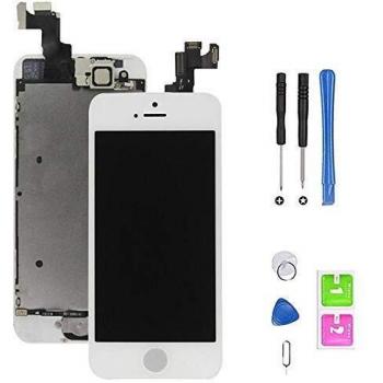 Hoonyer Pantalla para iPhone 5S/SE Pantalla táctil LCD Pantalla digitalizadora Herramientas de reparación