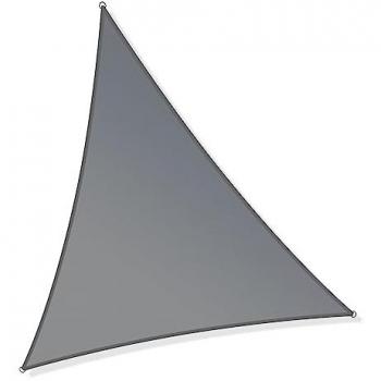 Toboli Toldo Triangular 5x7x7m Vela de Sombra Transpirable Protección UV 30+ para Jardín, Terraza y Balcón