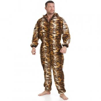 Camille Hombres Suave Vellón Onesies Medio Tiger