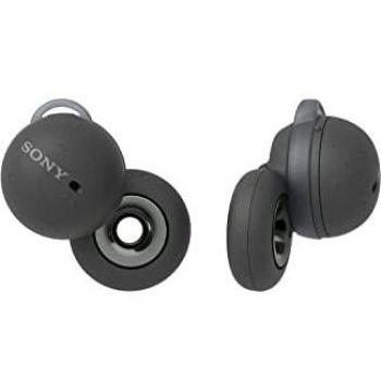 Sony LinkBuds WF-L900 - Auriculares True Wireless, Hasta 17.5 Horas de Batería, Optimizados para Alexa y el Asistente de Google, Micrófono Incorporado, Conexión Bluetooth, Gris