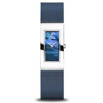 Bering Classic Women's Watch 17mm Stainless Steel Quartz Sapphire Glass Blue 3ATM