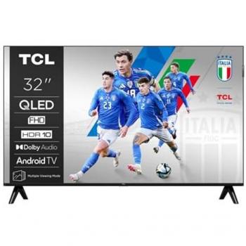 TCL 32S5K QLED 32 Full HD Smart TV with Google TV, HDR10, Dolby Audio, WiFi, and Bluetooth