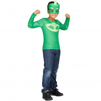 Disfraz de Gekko PJ Masks en caja para niños de 5-6 años