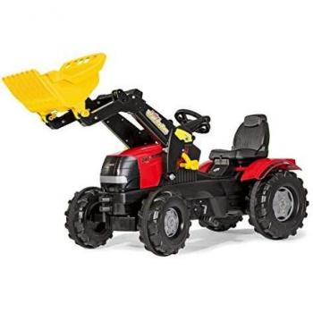Tractor a Pedales Rolly Toys Case Puma CVX 240 con Cargador Frontal - Réplica Realista para Niños de 3 a 8 Años
