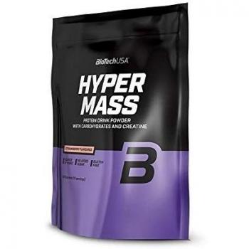 BiotechUSA Hyper Mass 5000 Weight Gainer Muscle Mass Gain Supplement, 1000g - Vanilla Flavor