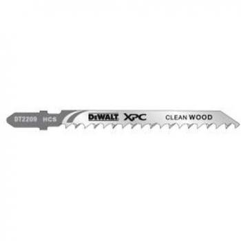 DEWALT DT2210-QZ - Hoja de sierra de calar XPC,longitud: 100mm,paso de diente:4.2mm,para cortes precisos,limpios y rápidos en madera,aglomerado, contrachapado,laminado y plástico hasta 60mm de espesor
