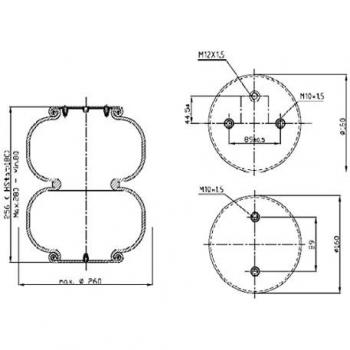 Fuelle de suspensión neumática FEBI BILSTEIN 39420