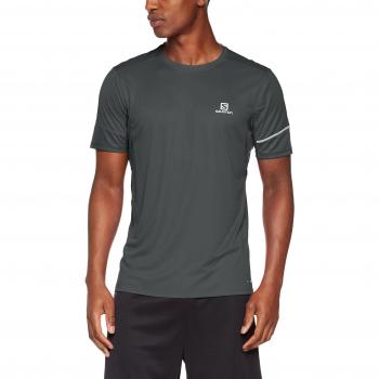 Salomon Agile SS Camiseta de Manga Corta, Hombre, Verde
