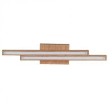 Lámpara de Techo Linus Epikasa, Madera de Roble y Acrílico, 60x6x12,5 cm