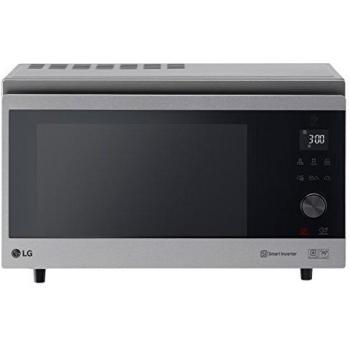 LG MJ3965ACS - Horno Microondas, 39 litros, 1100 W, Smart Inverter, display digital, Color Negro y Acero
