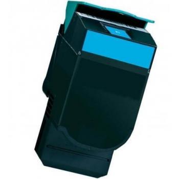 Cartucho de Tóner Cian Genérico Compatible con Lexmark CS310 / CS410 / CS510, Reemplazo para 70C2HC0 / 702HC, Rendimiento de 3.000 Pá