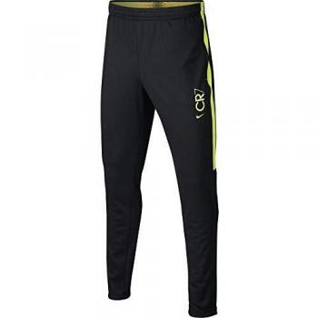 Nike CR7 Dri-Fit - Pantalón de entrenamiento para niños, color negro y amarillo, tamaño large