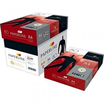Papel Multifuncional A4 Paperline 80g/m² - Paquete de 2500 Hojas (5 Rismas)