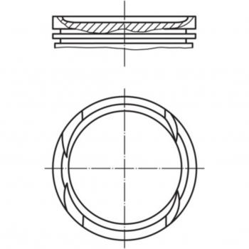 Pistón MAHLE ORIGINAL 010 05 02 para FIAT y LANCIA