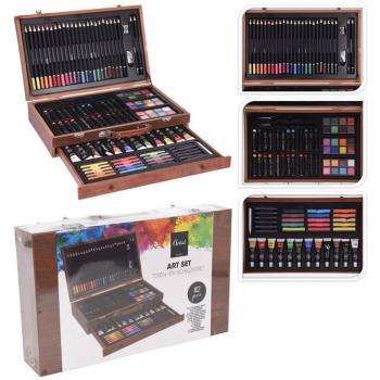 Set de Pintura Artist 112 Pcs - Material de Madera - Diseño Profesional