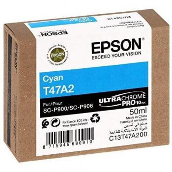 Epson T47A2 UltraChrome Pro 10 Cartucho de Tinta Cian Original - 50ML