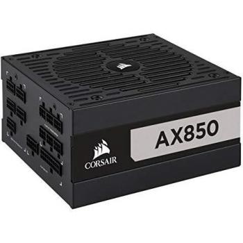 Fuente Aliment. CORSAIR AX850 Full Mod. 850 Watt 80+ Titanium CP-9020151-EU CORSAIR AX850, 850 W, 100-240 V, 50/60 HZ, 11 A, 100 W, 840 W