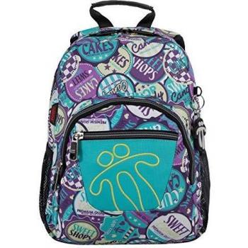 TOTTO Tempera - Mochila Casual, Multicolor, 40 cm