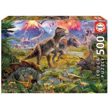 Educa Dinosaur Gathering 500 Piece Jigsaw Puzzle