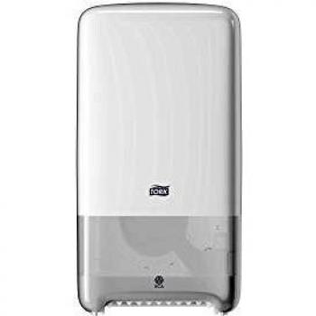 Tork 557500 Dispensador de doble rollo de papel higiénico de tamaño mediano Elevation / Sistema T6 / Blanco