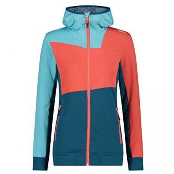 CMP Women's Hooded Sweatshirt with Stretch Fabric and Moisture-Wicking Technology