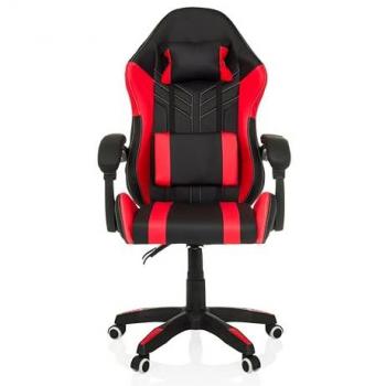 Silla Gaming Gamebreaker W02 - Piel Sintética Negra/Roja con Apoyabrazos
