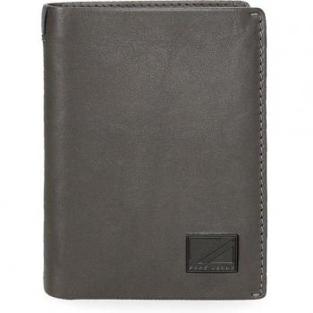 Cartera Pepe Jeans Marshal vertical con monedero Gris