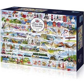 Gibsons Cream Teas and Queuing 1000 Piece Jigsaw Puzzle