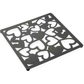 Bigbuy Home S3404728 Salvamantel Kamira Metal, 22 x 1 x 22 cm, Blanco