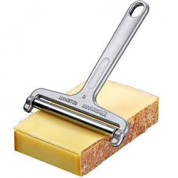 Westmark Cortador de queso con rodillo y alambre de corte, Espesor de corte variable, Acero inoxidable/aluminio, Corte por rodillo, Plateado, 71002270