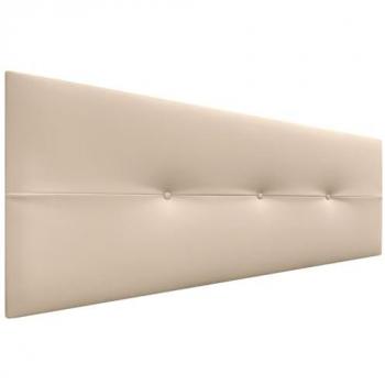 Cabecero Tapizado de Polipiel Beige AQUALINE Pro para Camas de 150/160 cm (150x50 cm)