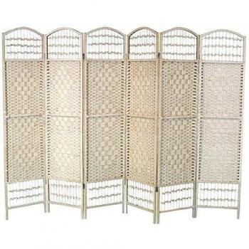 Biombo Country Maxi-Plus de Bambú en color Natural, montado sobre bastidores de madera 170X240X12 cm