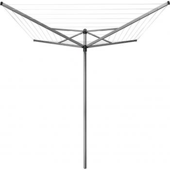 Brabantia 40 Metre 4 Arm Top Spinner Rotary Washing Line Grey/Silver
