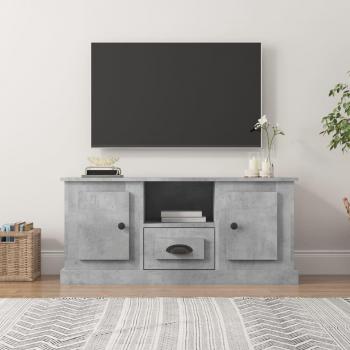 Mueble para TV de madera contrachapada gris hormigón 100x35,5x45 cm vidaXL