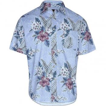 Replay - Camisa de hombre estampada de manga corta con diseño floral