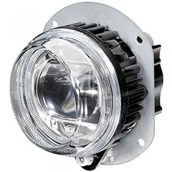 Faro Antiniebla LED HELLA 1N0 011 988-001 - Beidseitario, 12V/24V, Redondo, Glasklare Streuscheibe