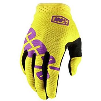 Inconnu 100% iTrack Guante de montaña Unisex, Color Amarillo neón