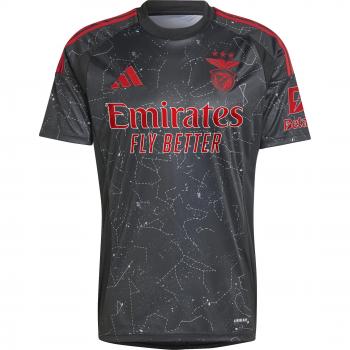 Camiseta Segunda Equipación Benfica Lisboa 2024/25 - Adidas - Hombre - Negro - Talla M - Poly Mesh