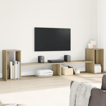 Mueble de TV 2 piezas Sonoma Oak 100x30x50 cm Madera multicapa