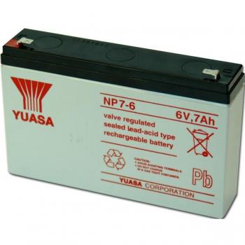 Batería Plomo Yuasa NP7-6 6V 7Ah