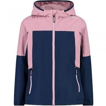 CMP Girls' Waterproof Hooded Jacket Blue