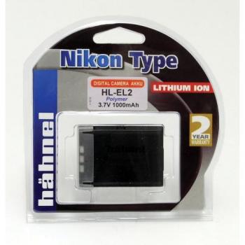 Hähnel HL-EL2 - Batería Li-Ion para Nikon EN-EL2-3,7 V, 1000mAh