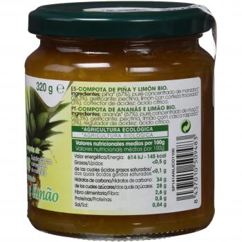 La Finestra Sul Cielo Compota de Piña y Limón - Paquete de 4 x 320 gr - Total: 1280 gr