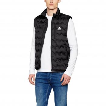 adidas Serrated Vest - Chaleco para hombre, color negro, talla XS