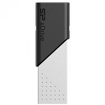 Unidad Flash USB 128 GB Silicon Power xDrive Z50 3.0 Tipo A y Dual USB para iPhones e iPads