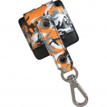Dolce & Gabbana Multicolor Camouflage Print Leather Logo Metal Airpods Case