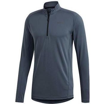 adidas Tracero 1/2 LS Camiseta de Manga Larga, Hombre, azuleg, L