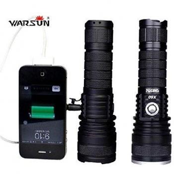 Warsun X60 XM-L2 5-Mode 1198 lúmenes 26650 LED linterna lámpara