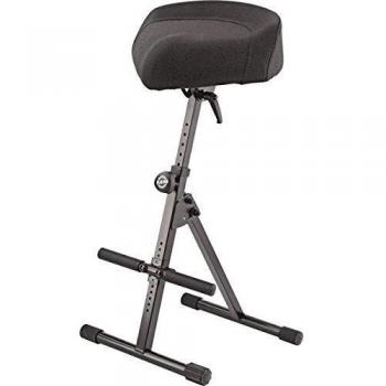 K&M 14044 Multi-Purpose Stool with Fabric Seat, Black